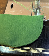 Trim the zipper guard