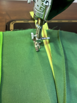 Sew the right flap